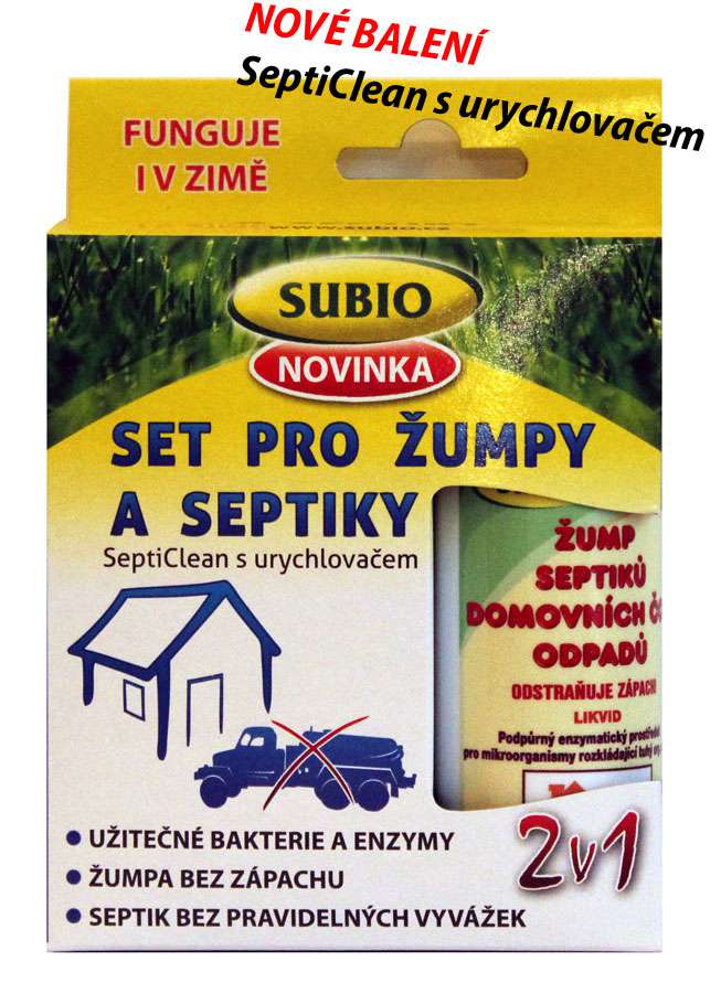 SET SUBIO SeptiClean pro žumpy a septiky 50g + urychlovač 80 ml