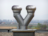 Ventilační turbína Lomanco TIB 14 - samotná hlavice hnědá